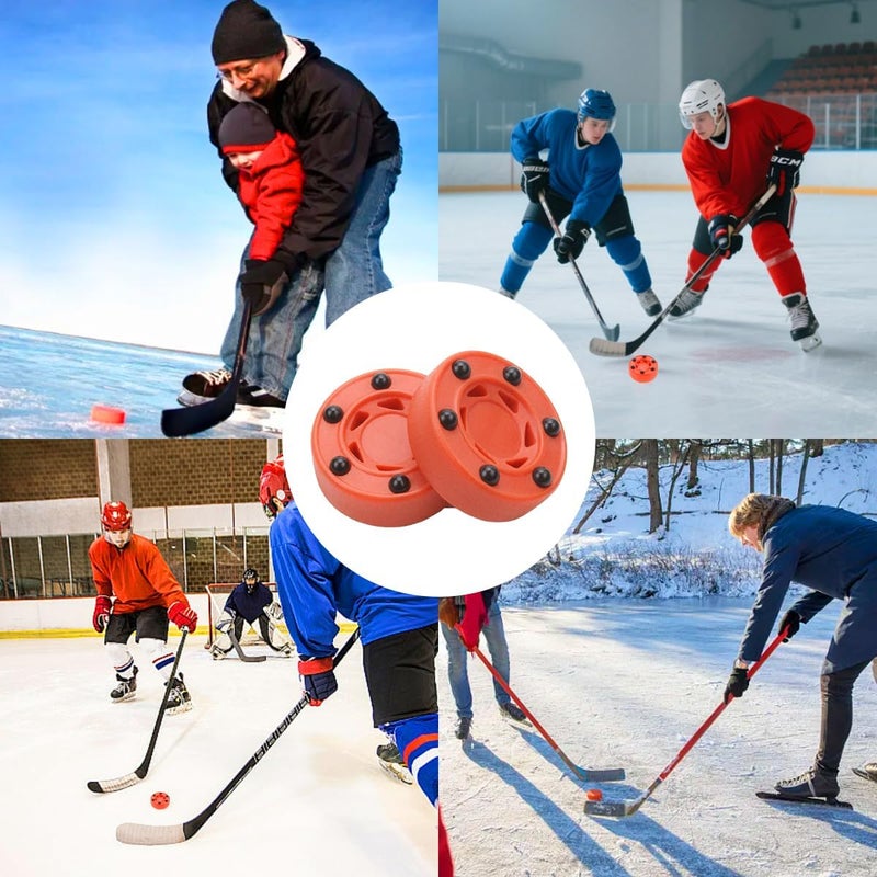 ZLY 2PCS Inline Roller Hockey Puck,Ice Hockey Pucks,Roller Hockeys Game Puck for Indoor and Smooth Outdoor Courts - Image 5